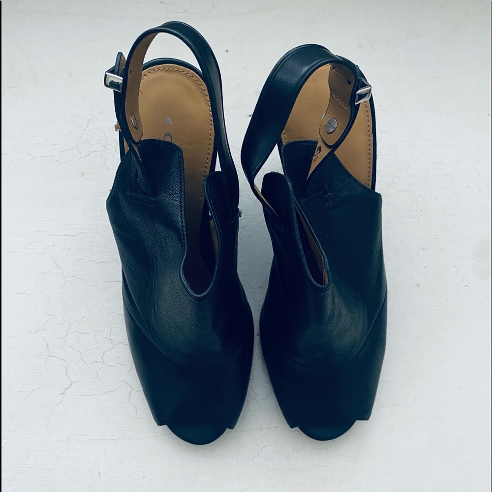 Coach Peep Toe Wedges